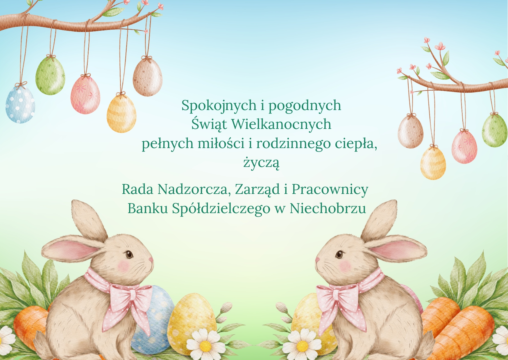 Wesołych Świąt wielkanocnych bsniechobrz